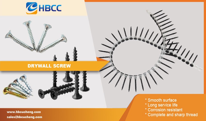 Phosphated Drywall Screw features